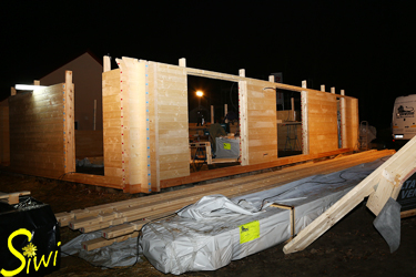 Baufortschritt am Ende des zweiten Arbeitstages.