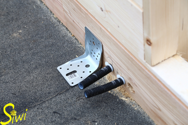 Winkel zur Befestigung .