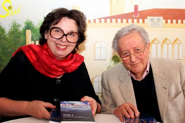 Maria Mallé (Schauspielerin, Sängerin, Musicaldarstellerin) im Gespräch mit Lutz Jahoda (Schauspieler, Sänger, Texter und Buchautor) in Falkenhagen.